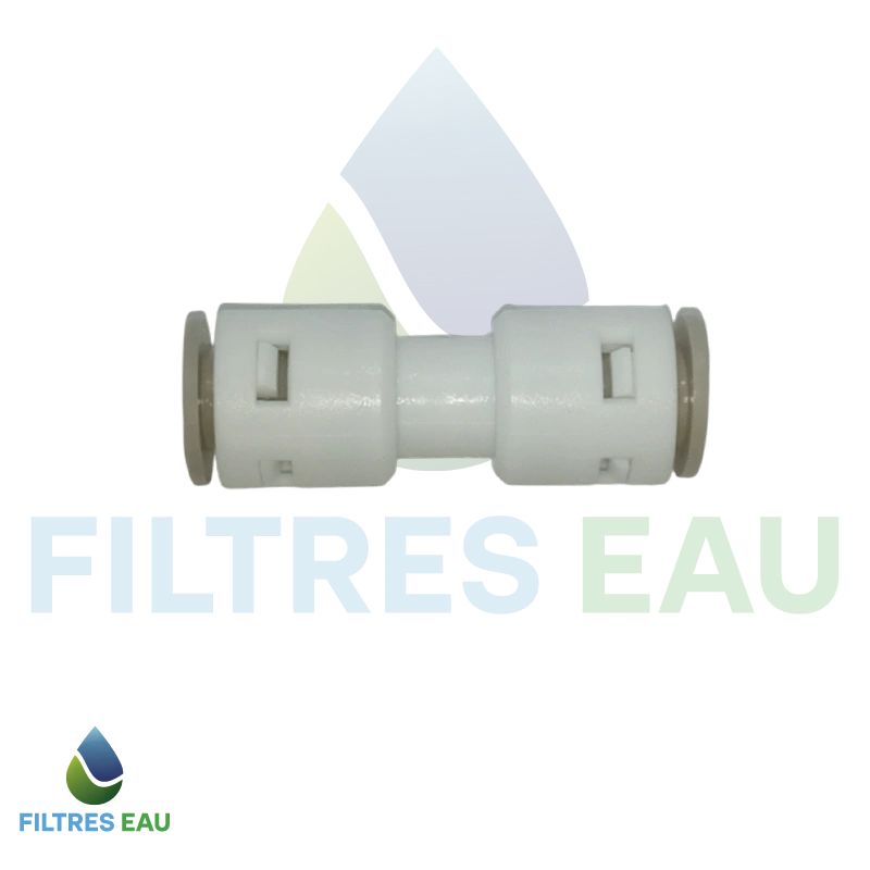Connecteur Rapide pour Filtre à eau 1/4" – Raccord Union Droit Osmoseur