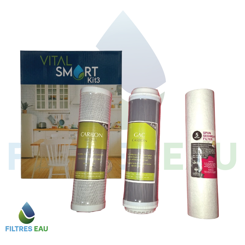Pack de 3 Filtres VITAL SMART – Kit de Maintenance PP + GAC + CTO